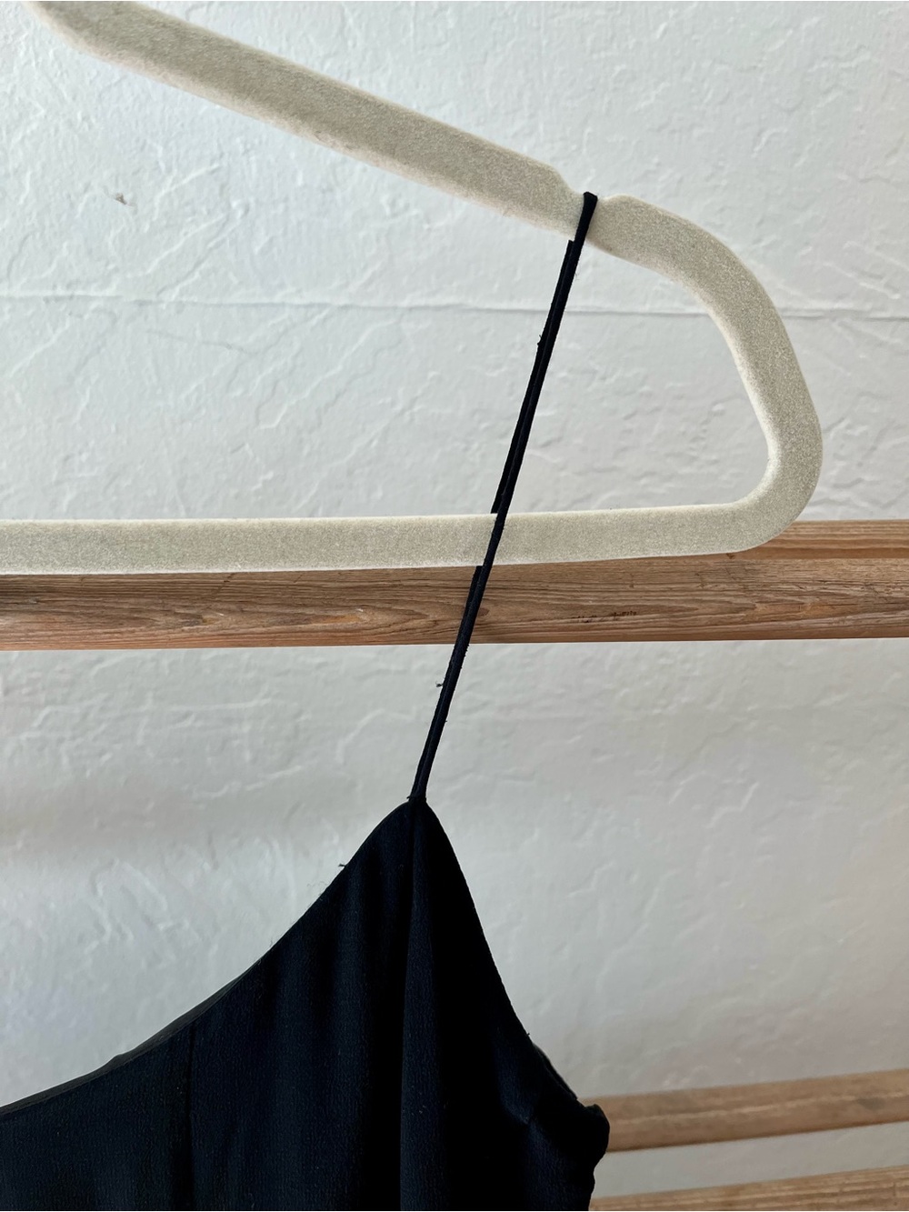 100% Silk Flirty Little Black Dress with Spaghetti Straps - Picture 5 of 10